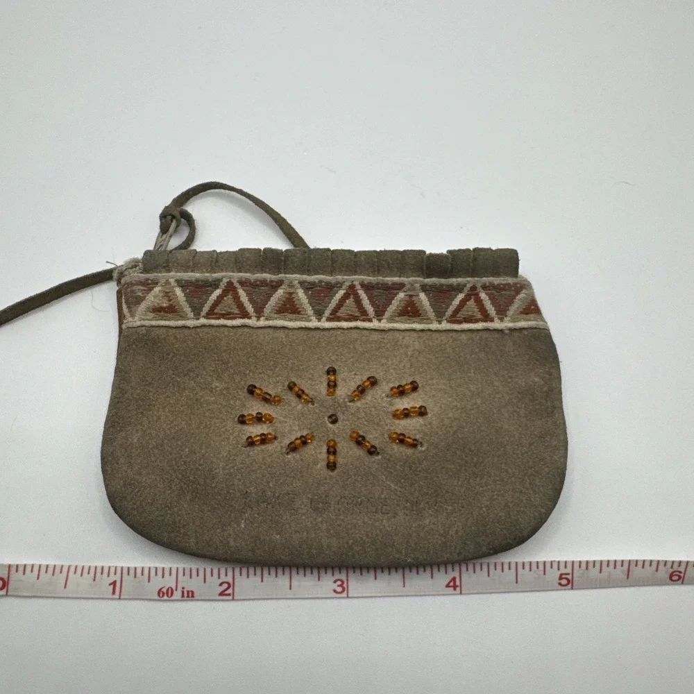 Leather Zipper Coin Purse Lake George NY‎
